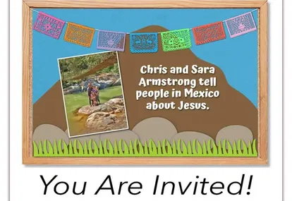 One Bulletin Board + One Photo = A Mission Friends Invitation Idea! One Bulletin Board + One Photo = A Mission Friends Invitation Idea!